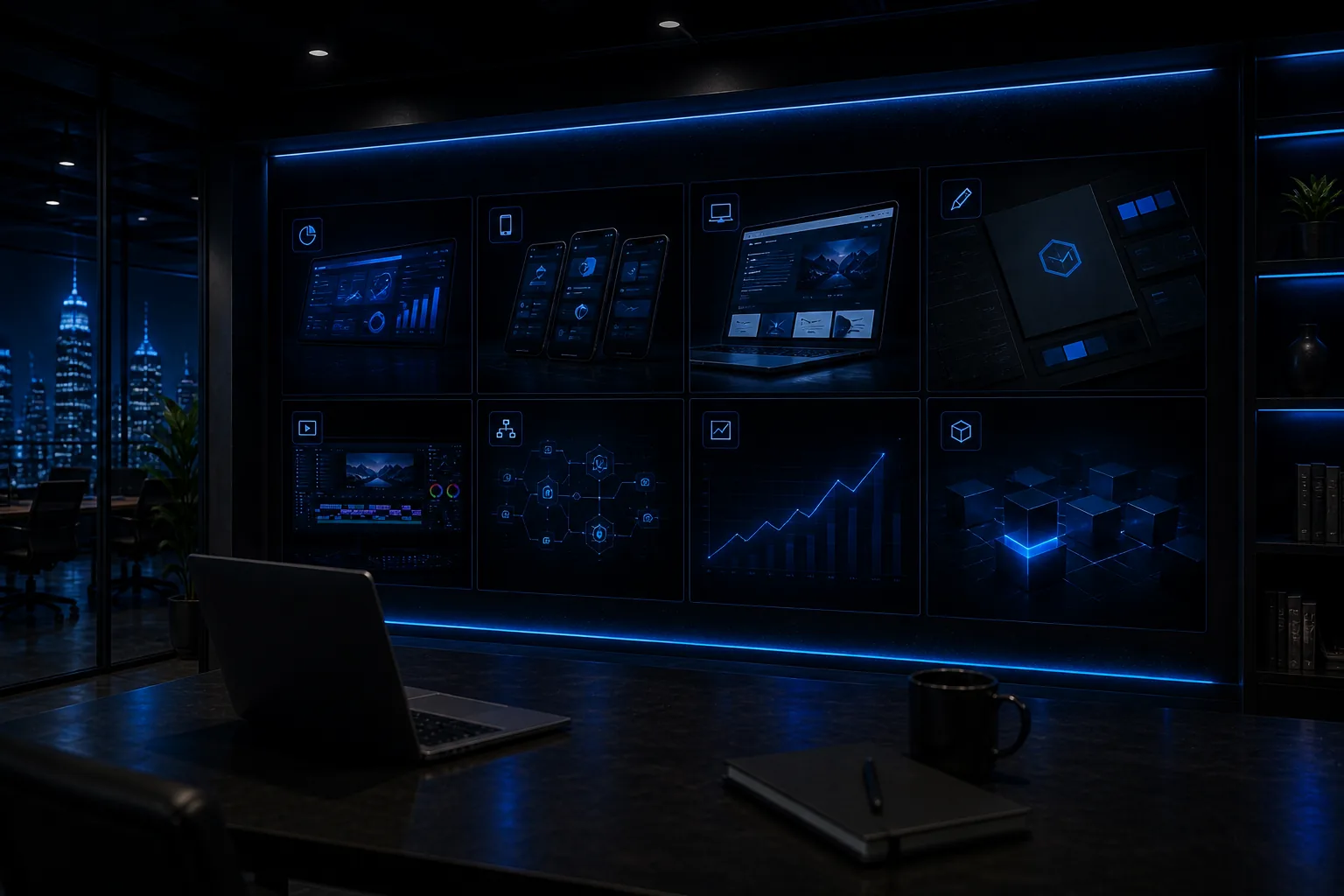 Approved SDL work hero visual showing performance dashboards and analytics